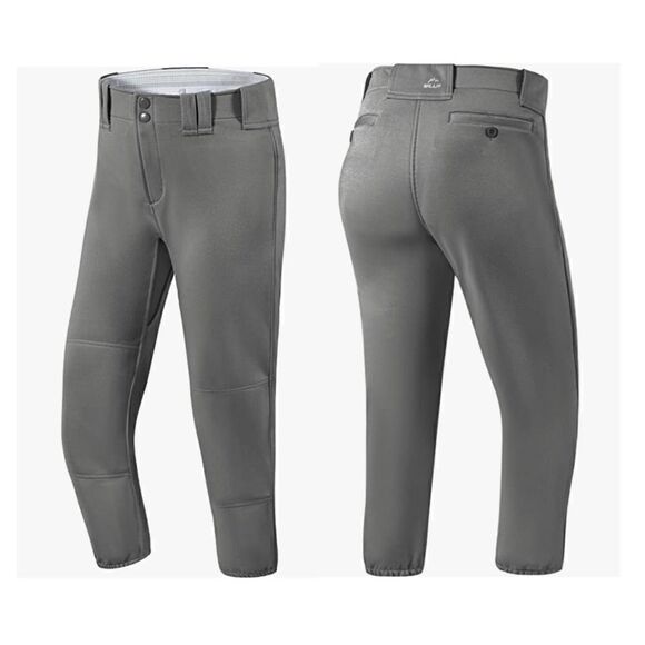 Willit Women's Softball Pants Belted Low Rise Fastpitch Pants - Picture 1 of 7
